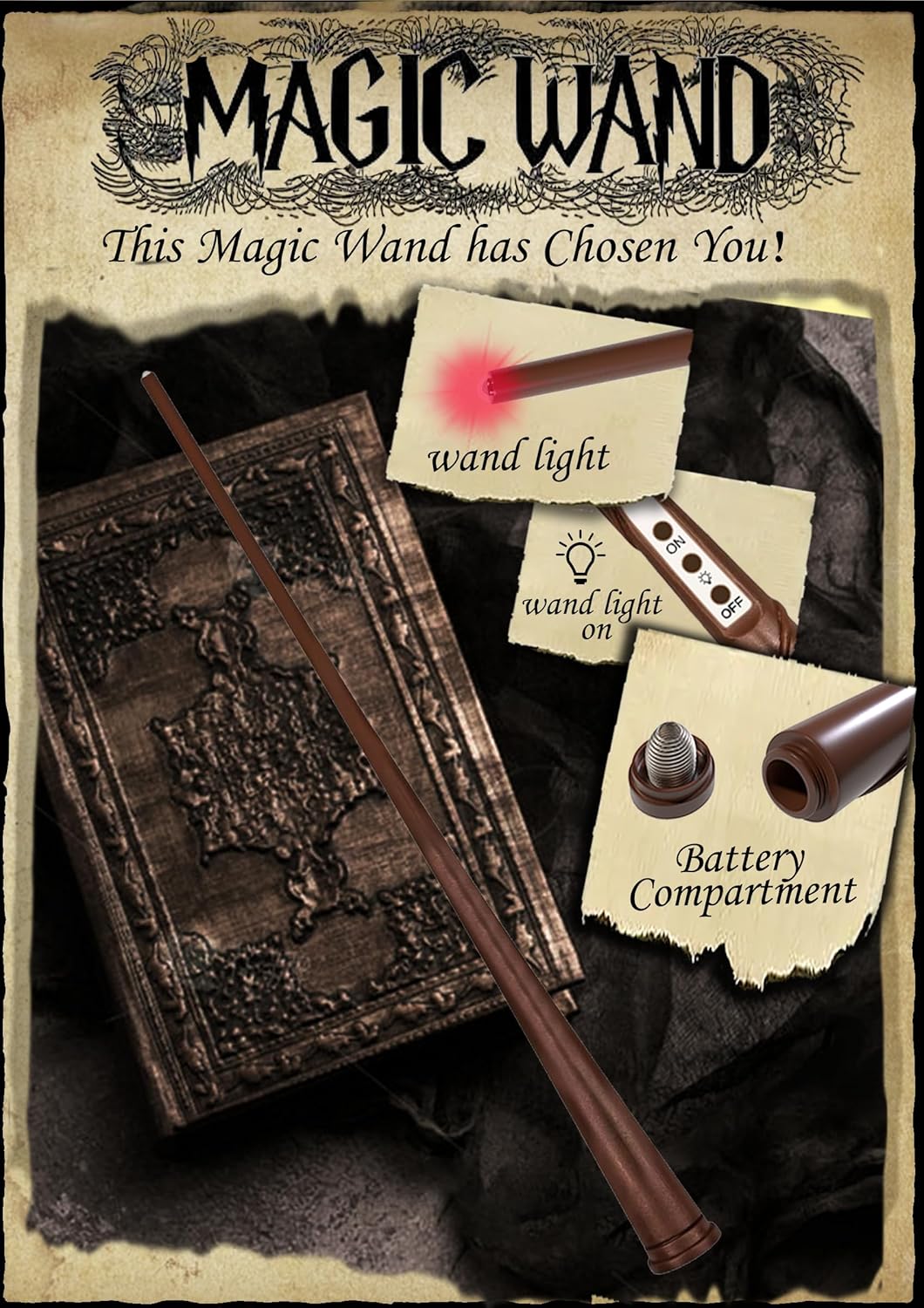 Floating Candles with Magic Wand Remote Control for Christmas/Wedding/Party Home
