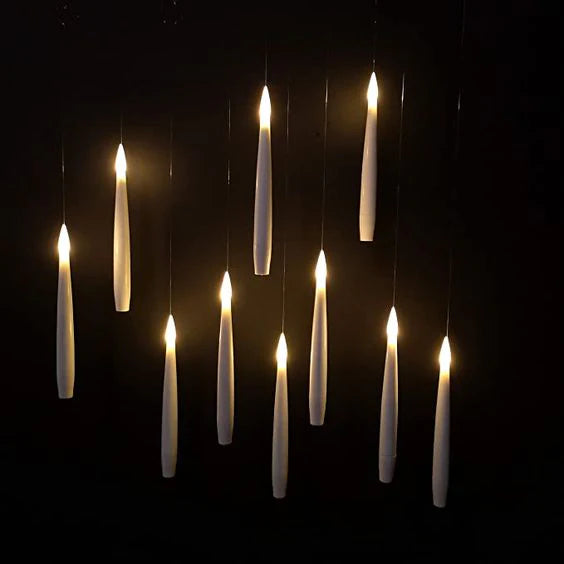 Floating Candles with Magic Wand Remote Control for Christmas/Wedding/Party Home