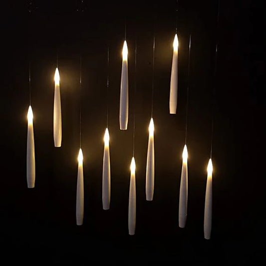 Floating Candles with Magic Wand Remote Control for Christmas/Wedding/Party Home